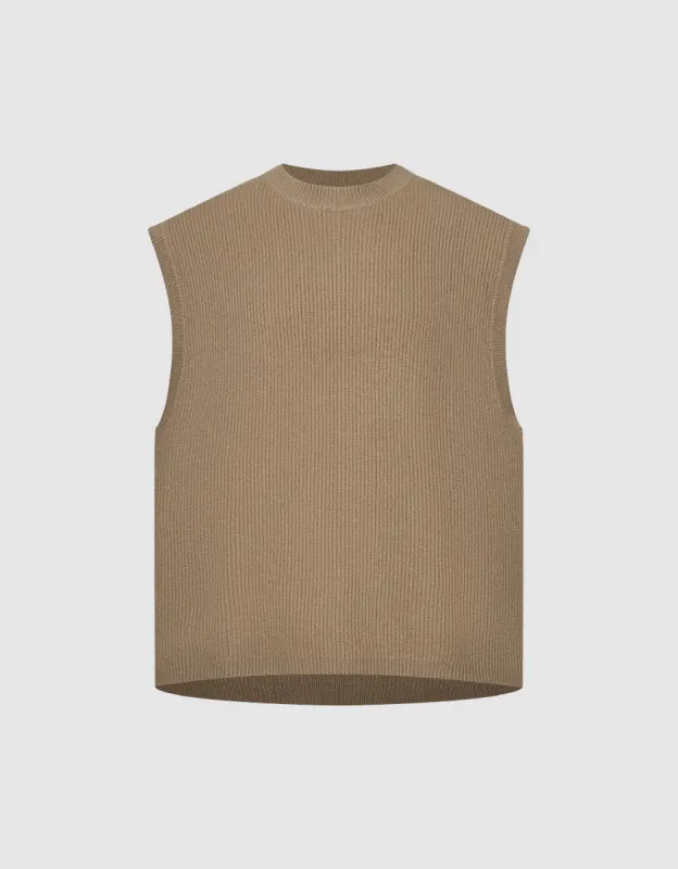 Knitted Tank Top sold by Urban Revivo