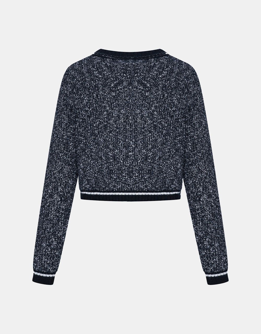 Contrast Trim Faux Pearl Button Cardigan sold by Urban Revivo product image thumbnail 4