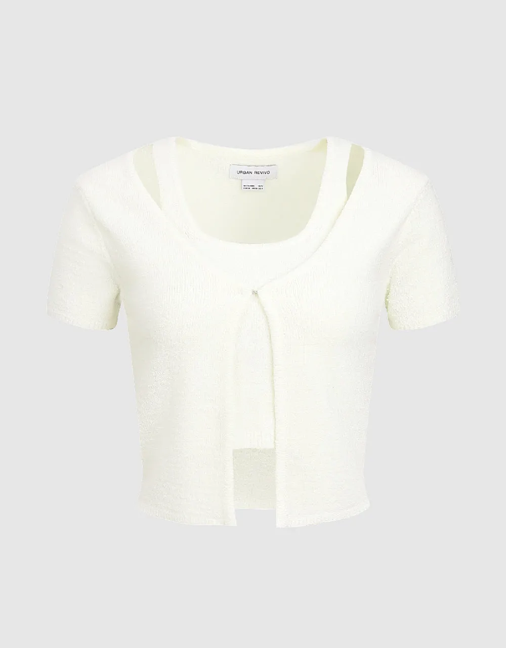 2 In 1 Knitted T-Shirt sold by Urban Revivo