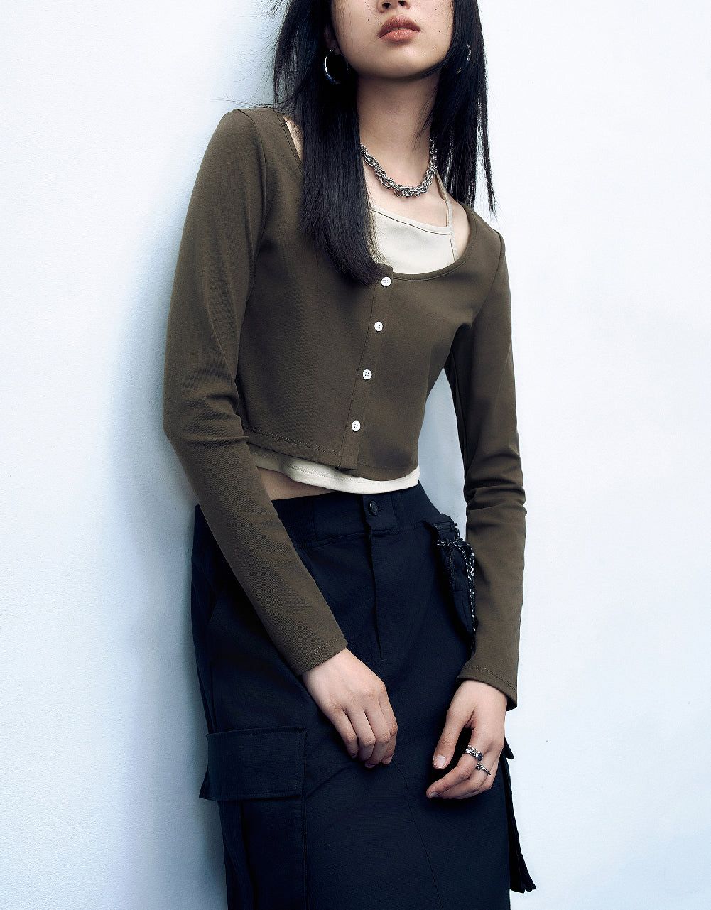 2 In 1 Crew Neck Straight T-Shirt sold by Urban Revivo product image thumbnail 3