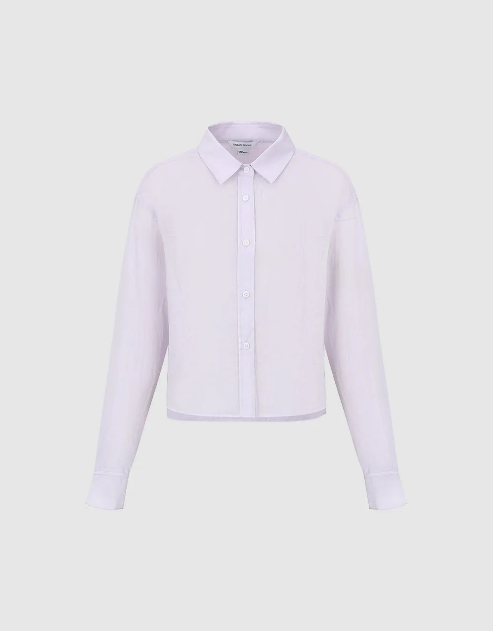 Button Up Straight Shirt sold by Urban Revivo product image thumbnail 2