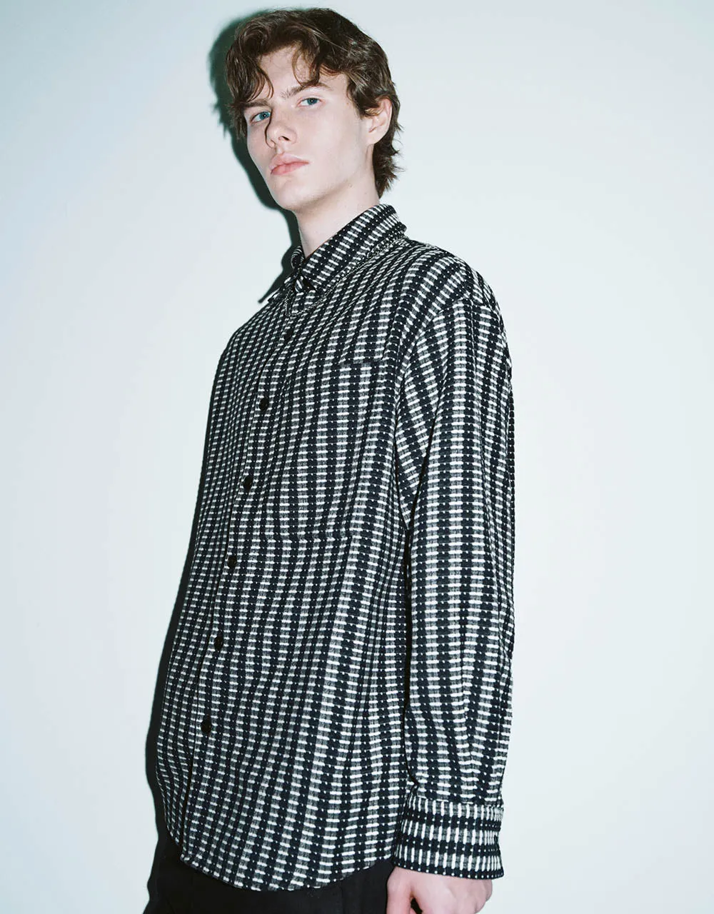 Striped Button Up Oversized Shirt sold by Urban Revivo product image thumbnail 3