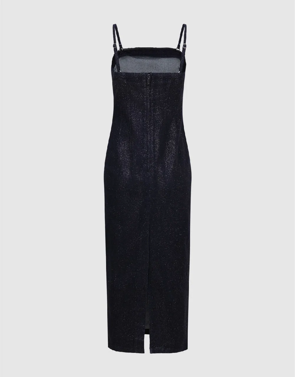 Off-Shoulder Denim Cami Dress sold by Urban Revivo product image thumbnail 5