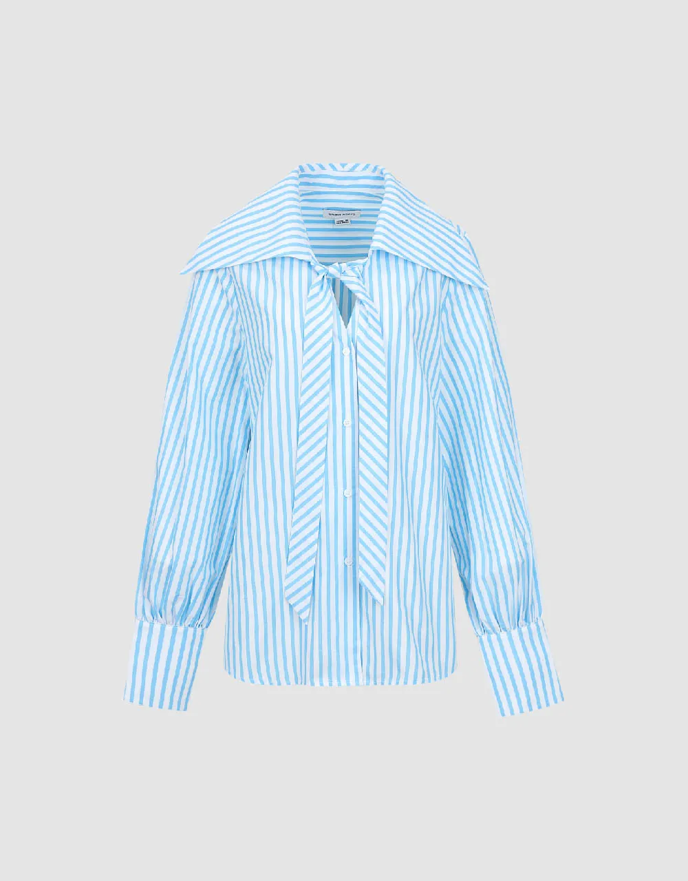 Striped Shirt With Tie sold by Urban Revivo product image thumbnail 2