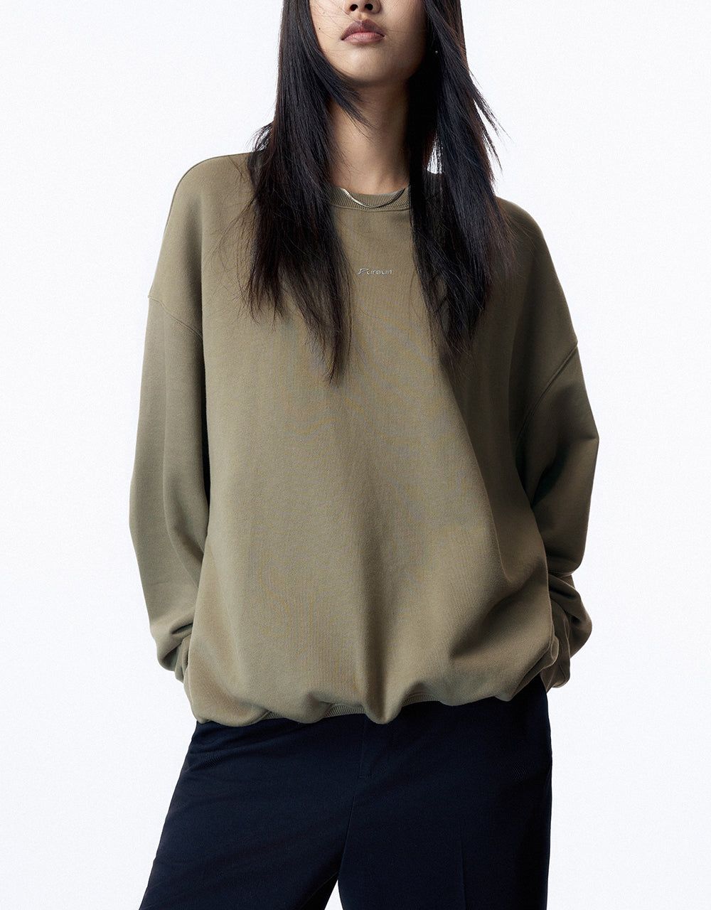 Crew Neck Loose Sweatshirt sold by Urban Revivo product image thumbnail 2