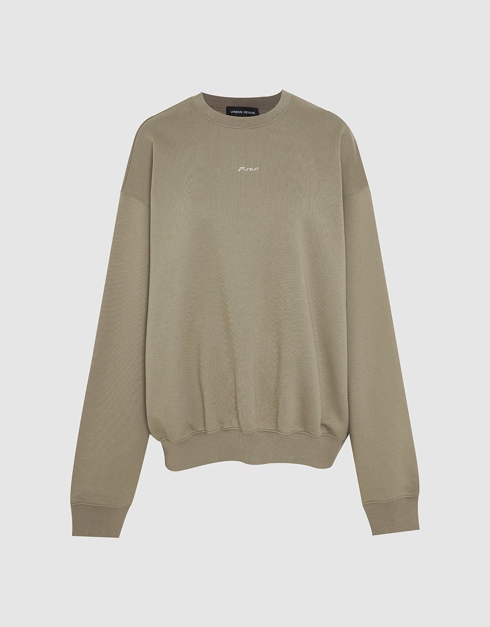 Crew Neck Loose Sweatshirt sold by Urban Revivo