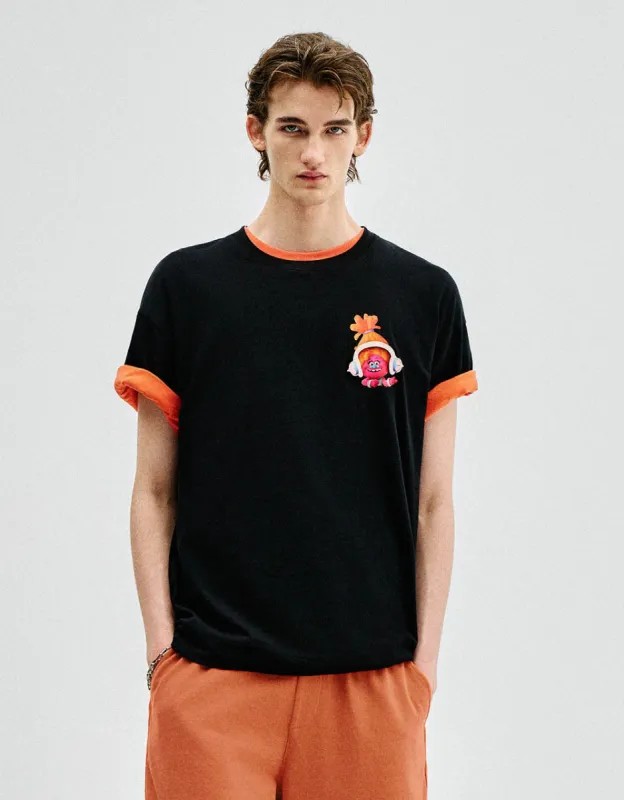 Crew Neck Loose T-Shirt sold by Urban Revivo