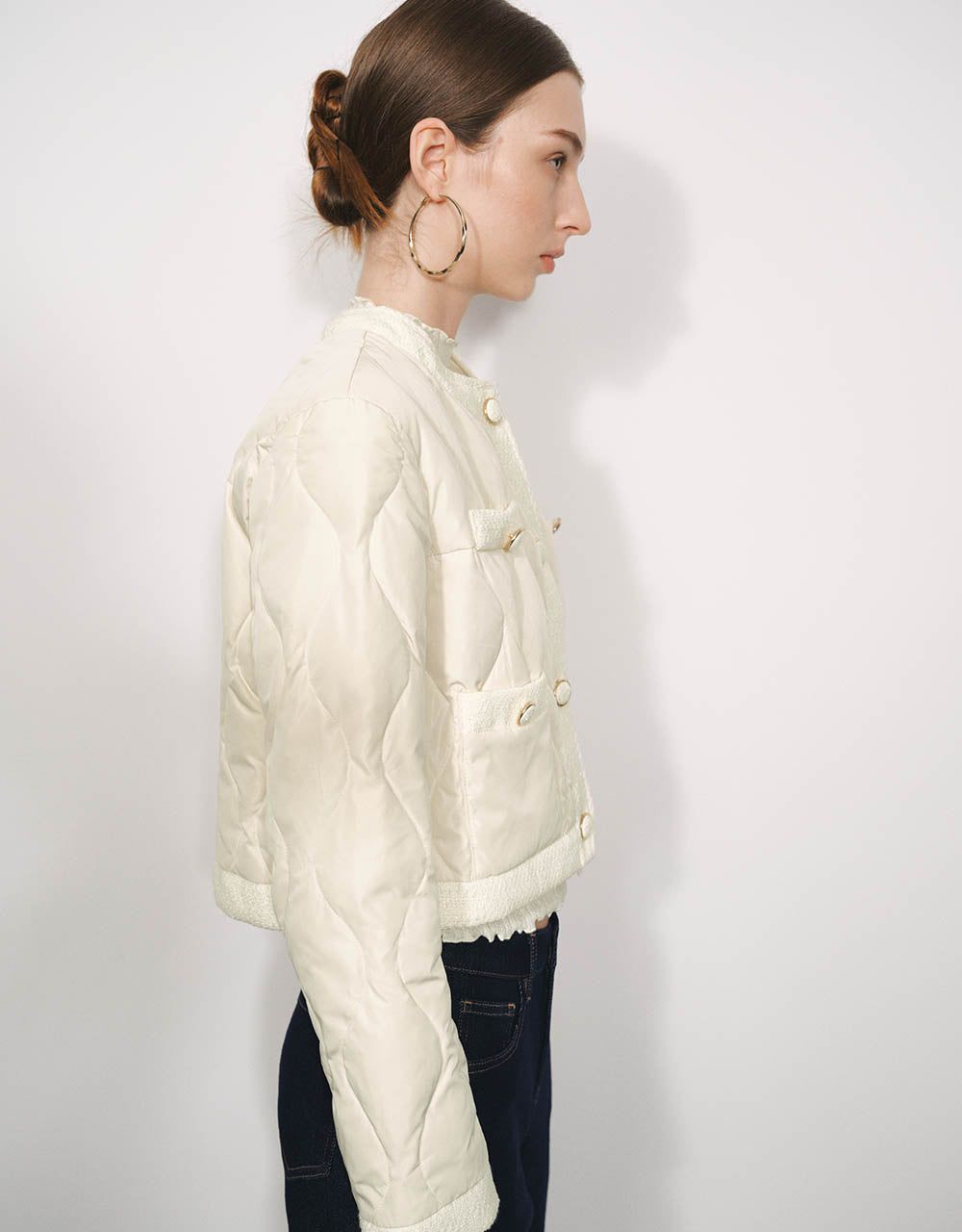 Crew Neck Down Jacket sold by Urban Revivo product image thumbnail 3