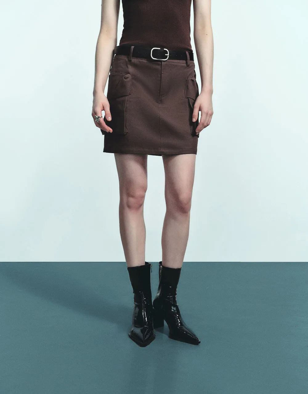 Mini Straight Skirt With Belt sold by Urban Revivo product image thumbnail 2