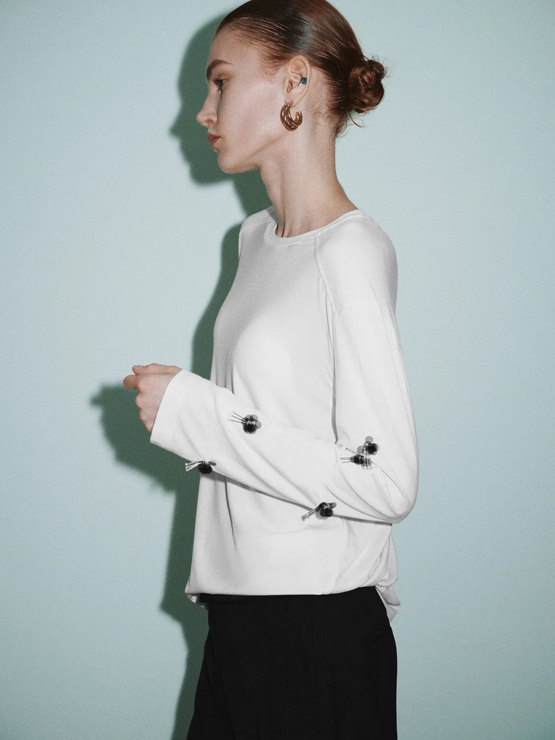 Crew Neck Loose T-Shirt sold by Urban Revivo product image thumbnail 3