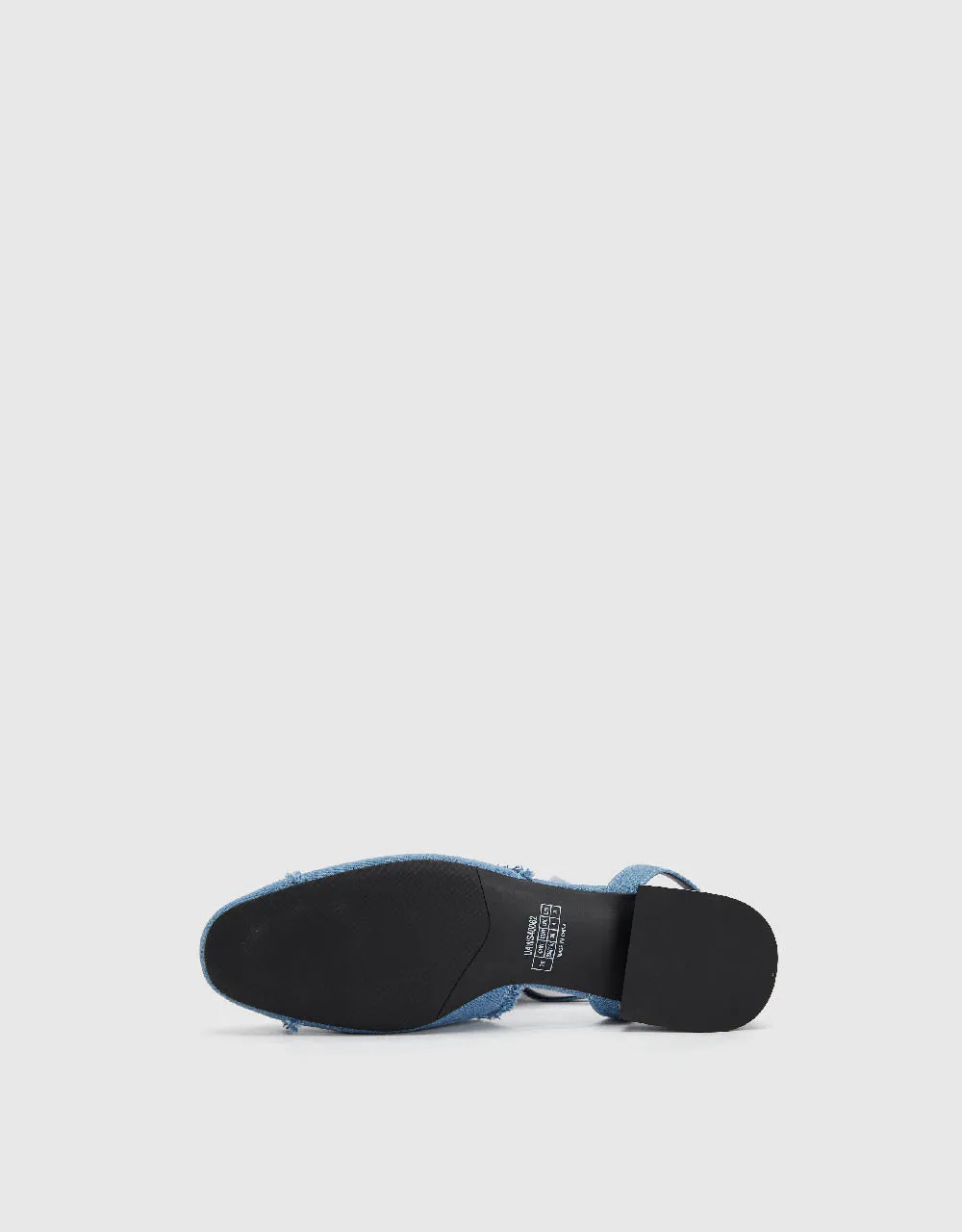 Raw Hem Flower Décor Denim Slingbacks sold by Urban Revivo product image thumbnail 4