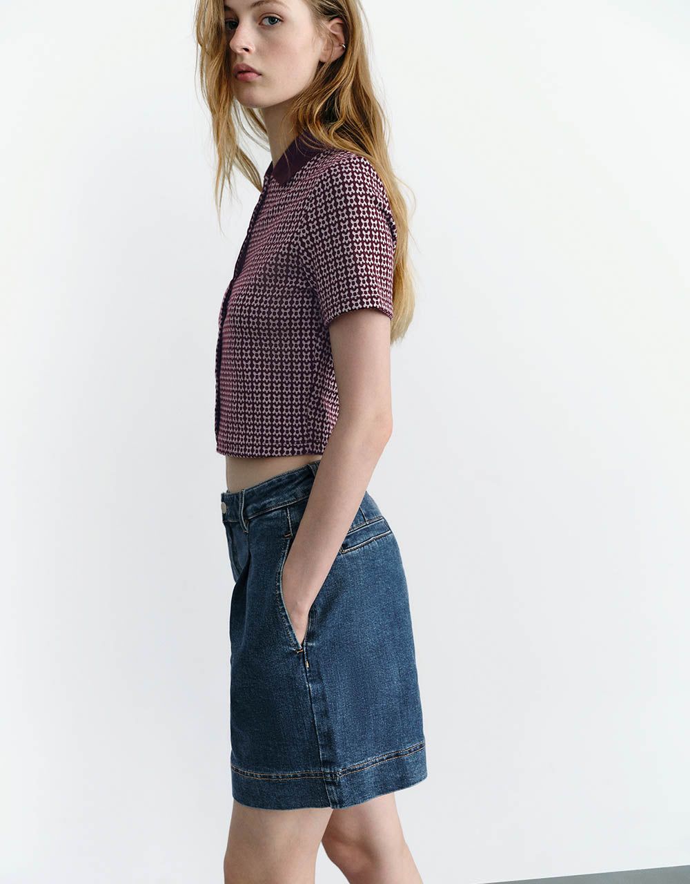 Button Up Polo Shirt sold by Urban Revivo product image thumbnail 3