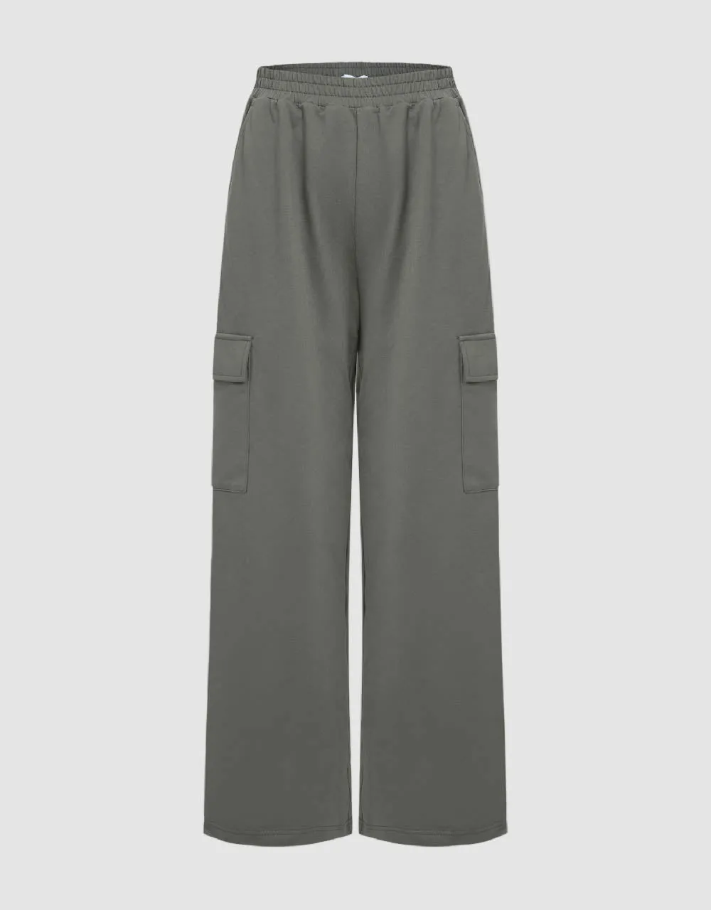 Elastic Waist Knitted Wide-Leg Pants sold by Urban Revivo