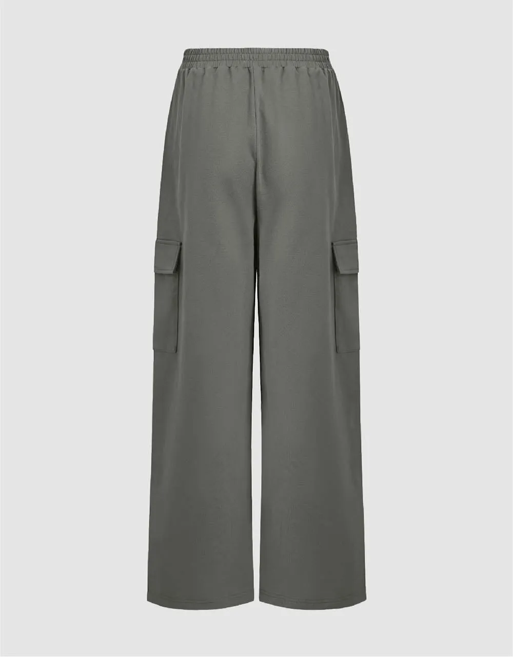 Elastic Waist Knitted Wide-Leg Pants sold by Urban Revivo product image thumbnail 3