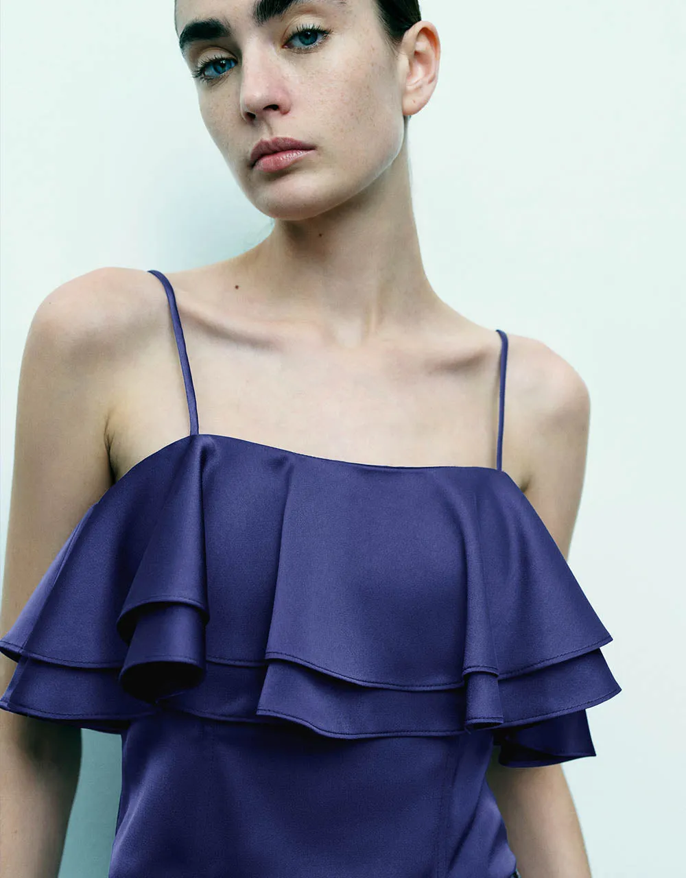 Ruffle Off-Shoulder Cami Top sold by Urban Revivo product image thumbnail 4