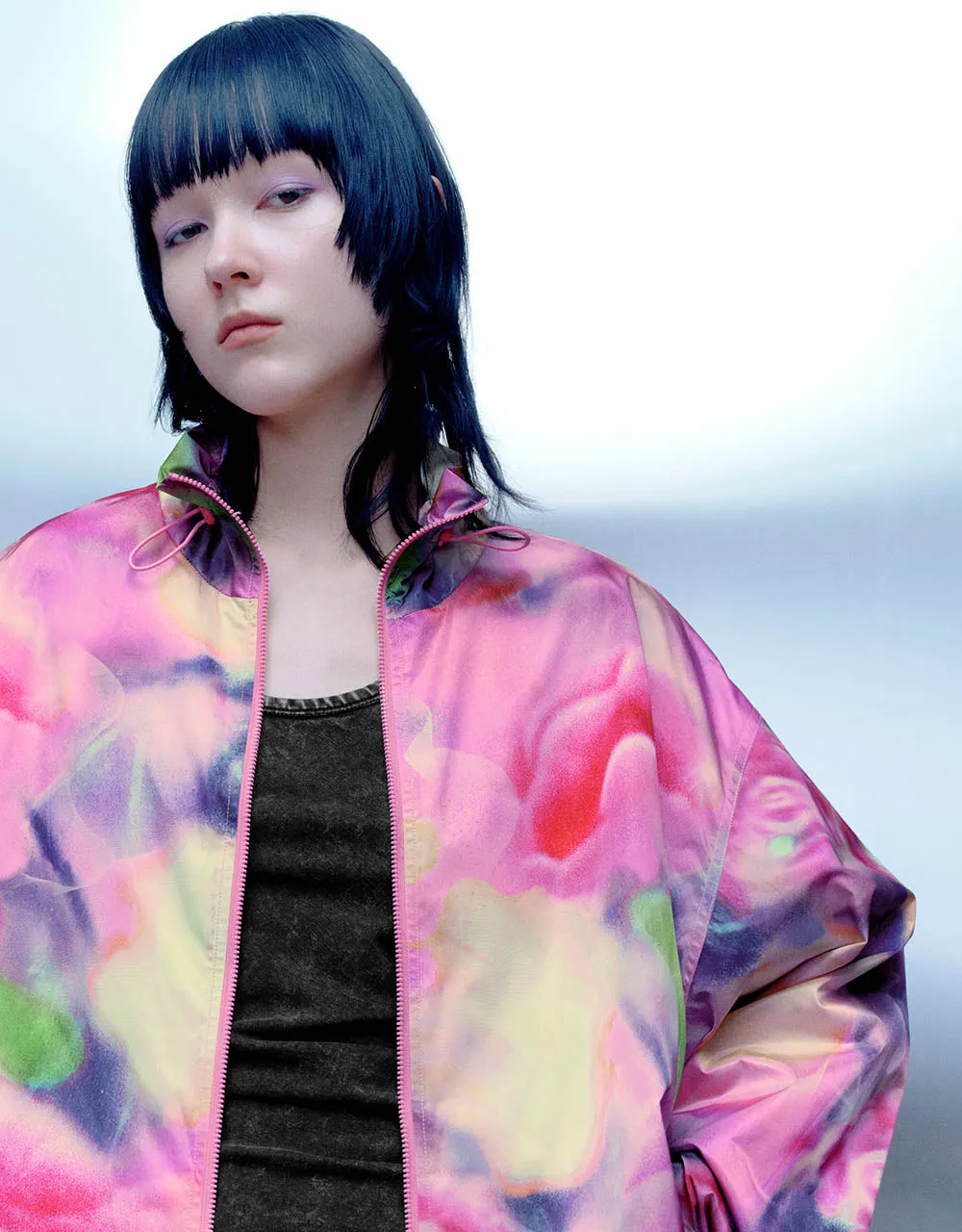 Stand Collar Printed Straight Jacket sold by Urban Revivo product image thumbnail 4