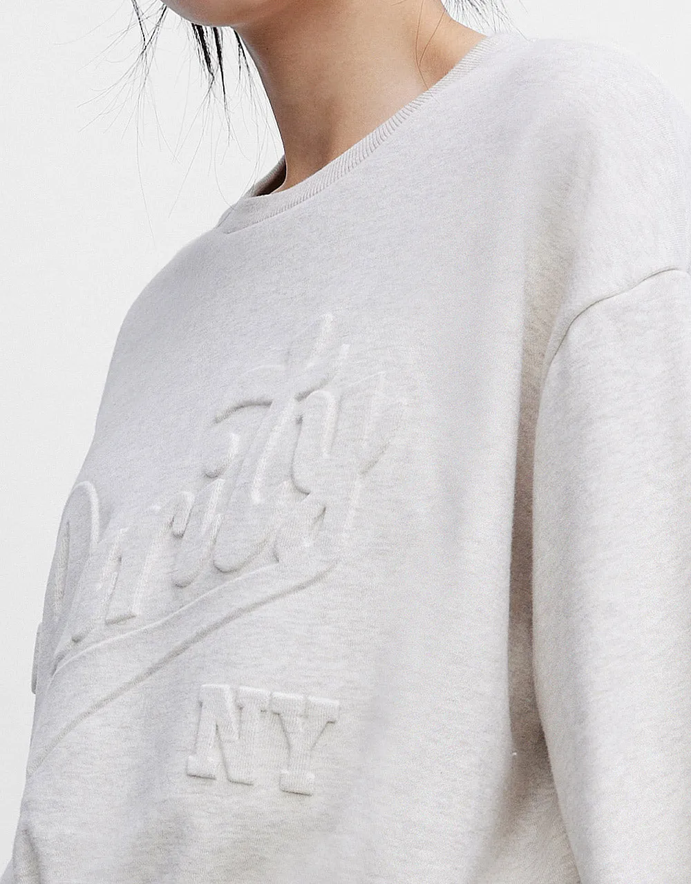 Letter Embossed Sweatshirt sold by Urban Revivo product image thumbnail 5