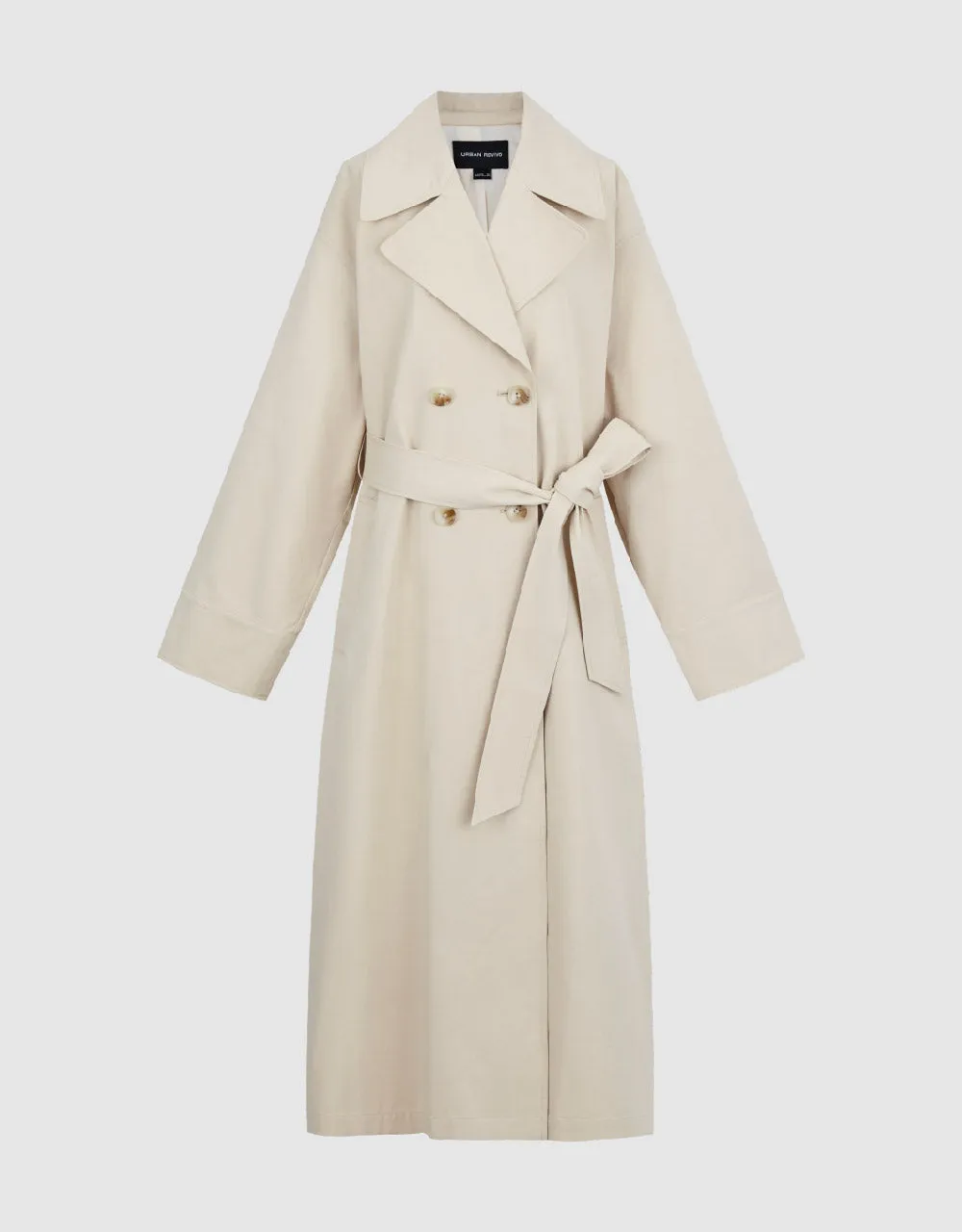 Longline Straight Trench Coat sold by Urban Revivo product image thumbnail 2