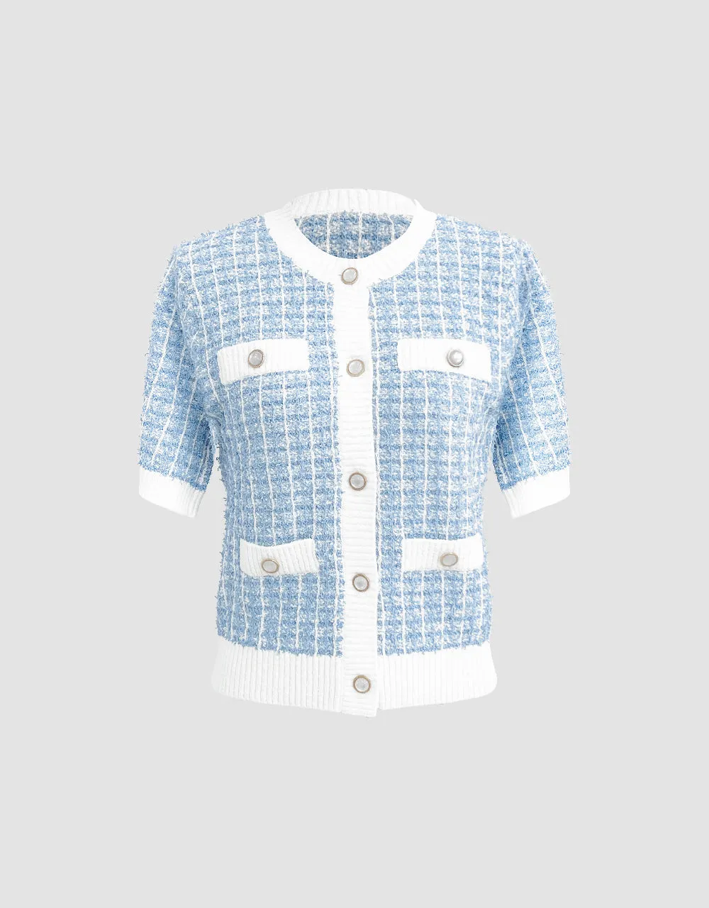 Crew Neck Knitted Cardigan sold by Urban Revivo product image thumbnail 2