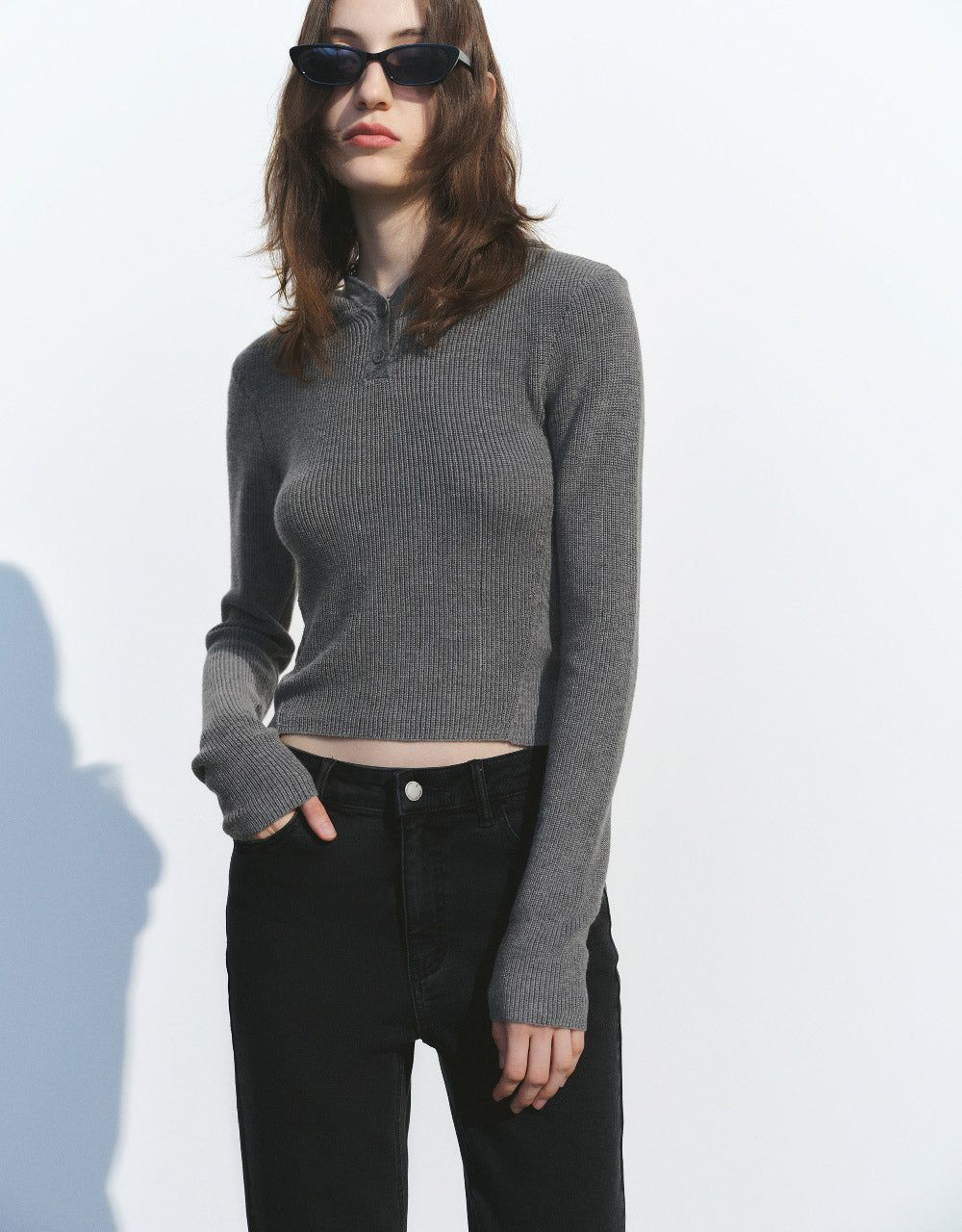 Hooded Knitted T-Shirt sold by Urban Revivo product image thumbnail 5