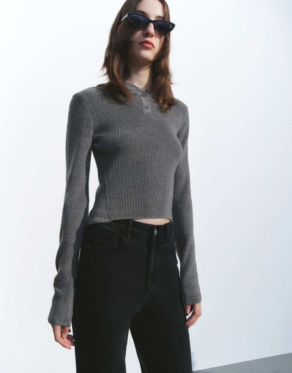 Hooded Knitted T-Shirt sold by Urban Revivo product image thumbnail 2