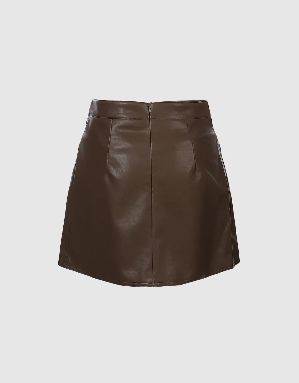 Faux Leather Wrapped Skirt sold by Urban Revivo product image thumbnail 4