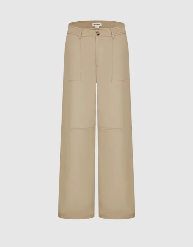 Straight Leg Cargo Pants sold by Urban Revivo