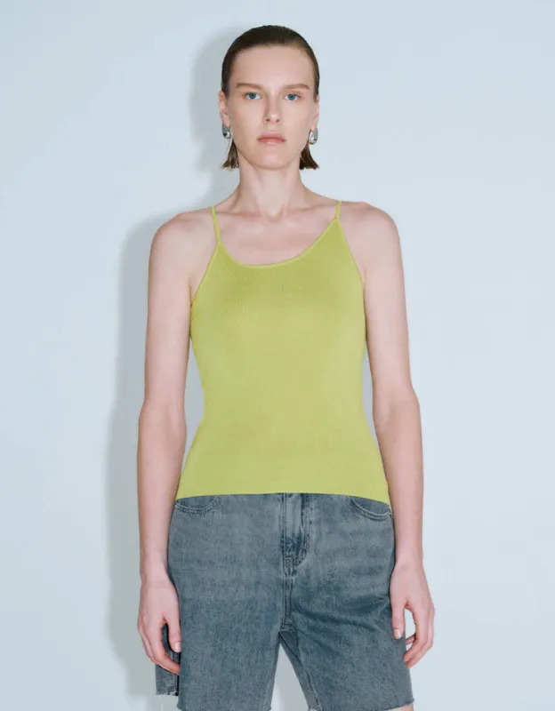 V-Neck Knitted Cami Top sold by Urban Revivo