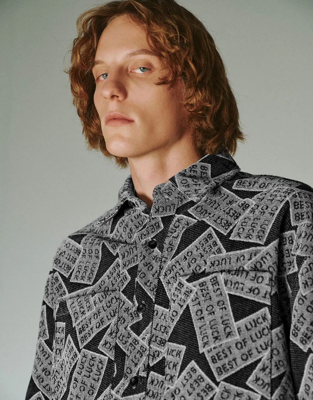 Printed Loose Denim Shirt sold by Urban Revivo product image thumbnail 4