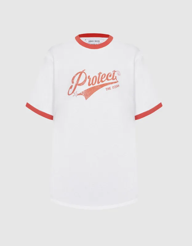 Letter Print T-Shirt sold by Urban Revivo