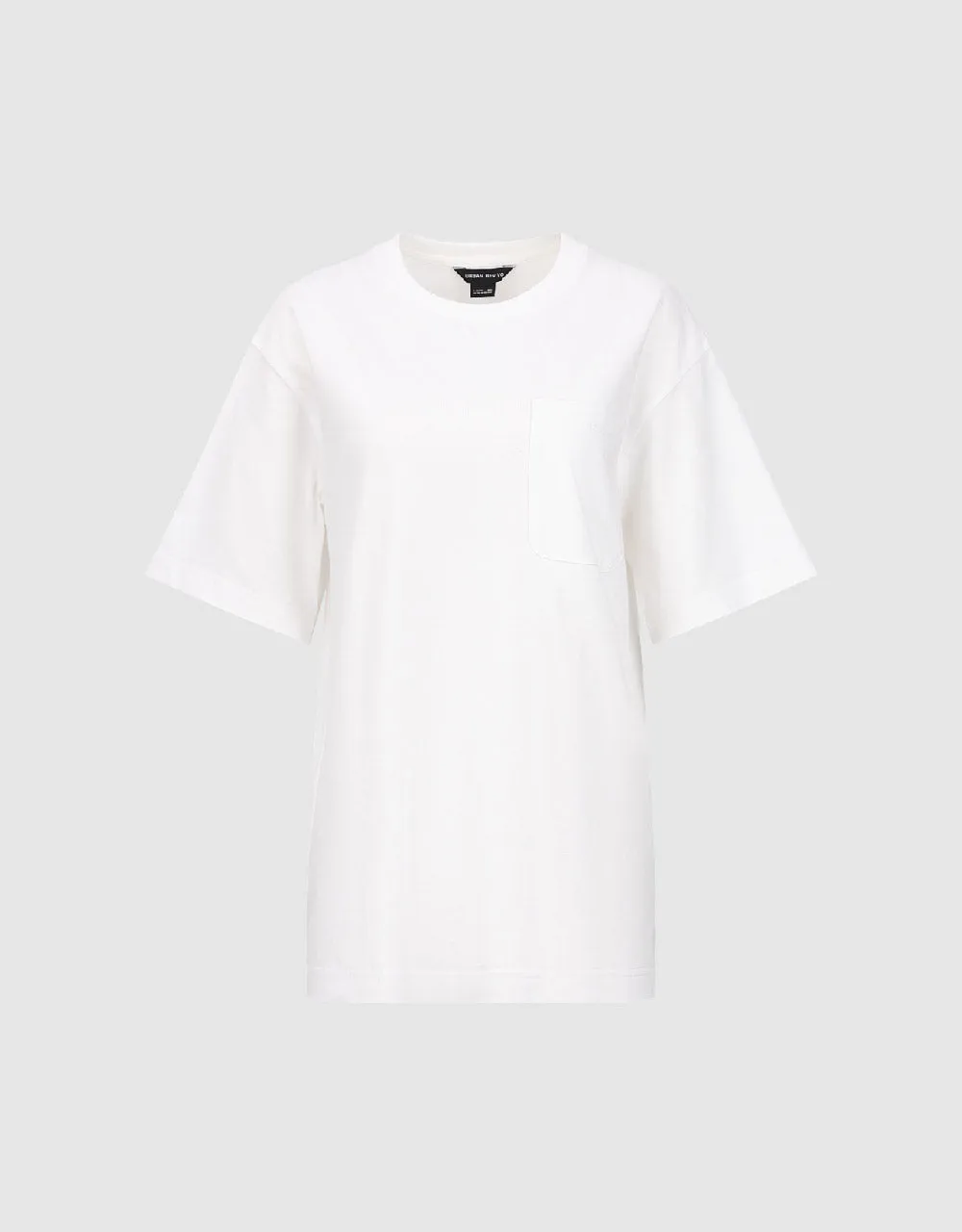 Drop Shoulder Sleeve Crew Neck Loose T-Shirt sold by Urban Revivo product image thumbnail 2