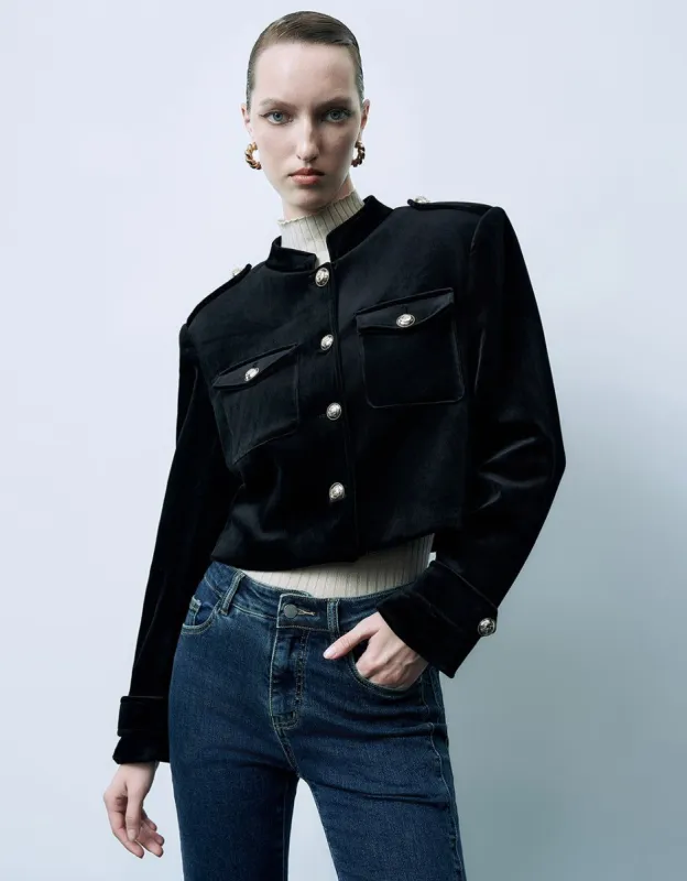 Button Up Straight Jacket sold by Urban Revivo