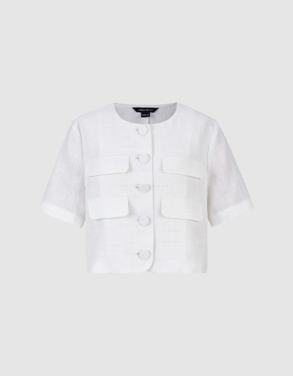 Short Sleeve Tweed Jacket sold by Urban Revivo product image thumbnail 2