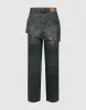 Ripped Straight Jeans sold by Urban Revivo