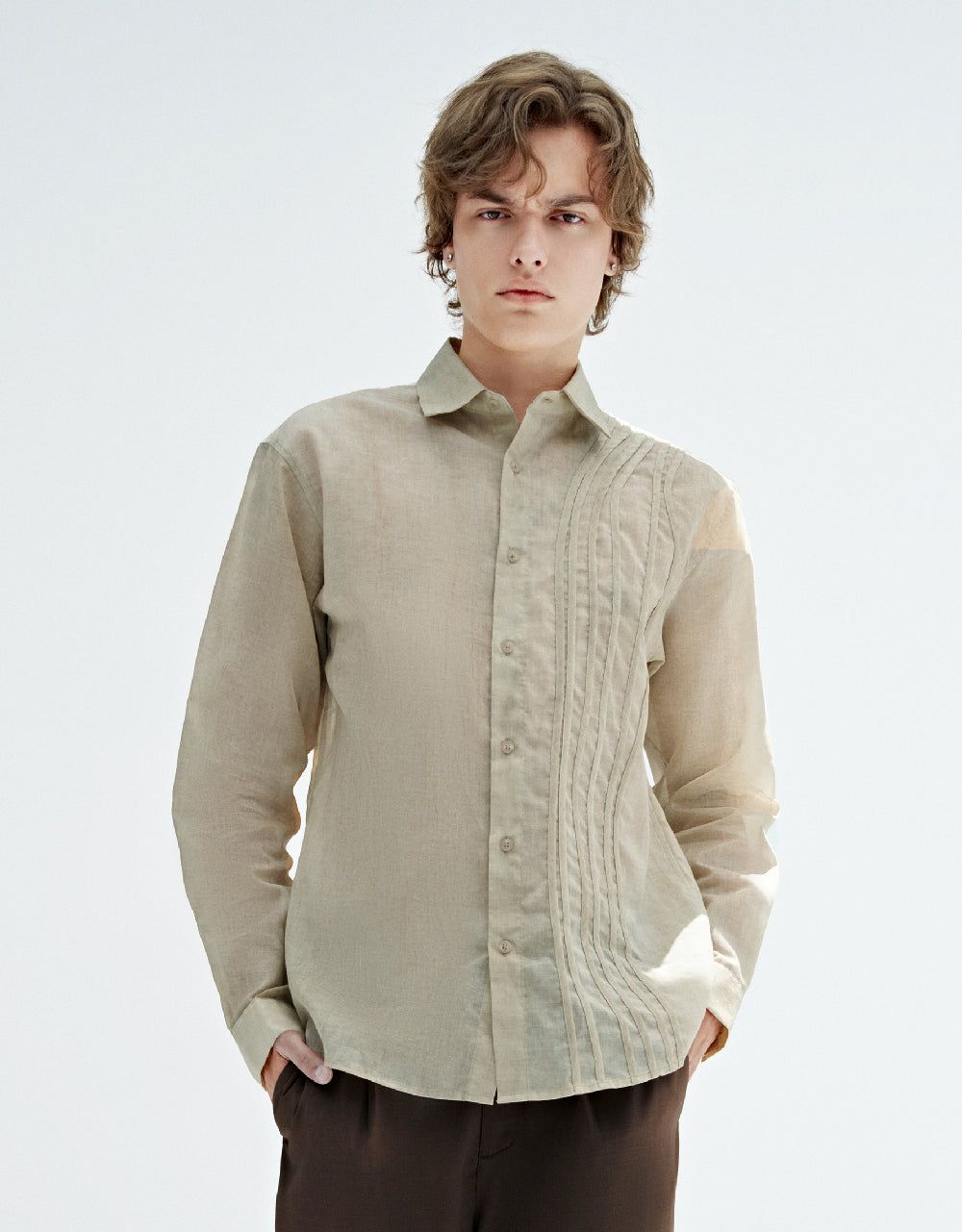 Straight Loose Shirt sold by Urban Revivo