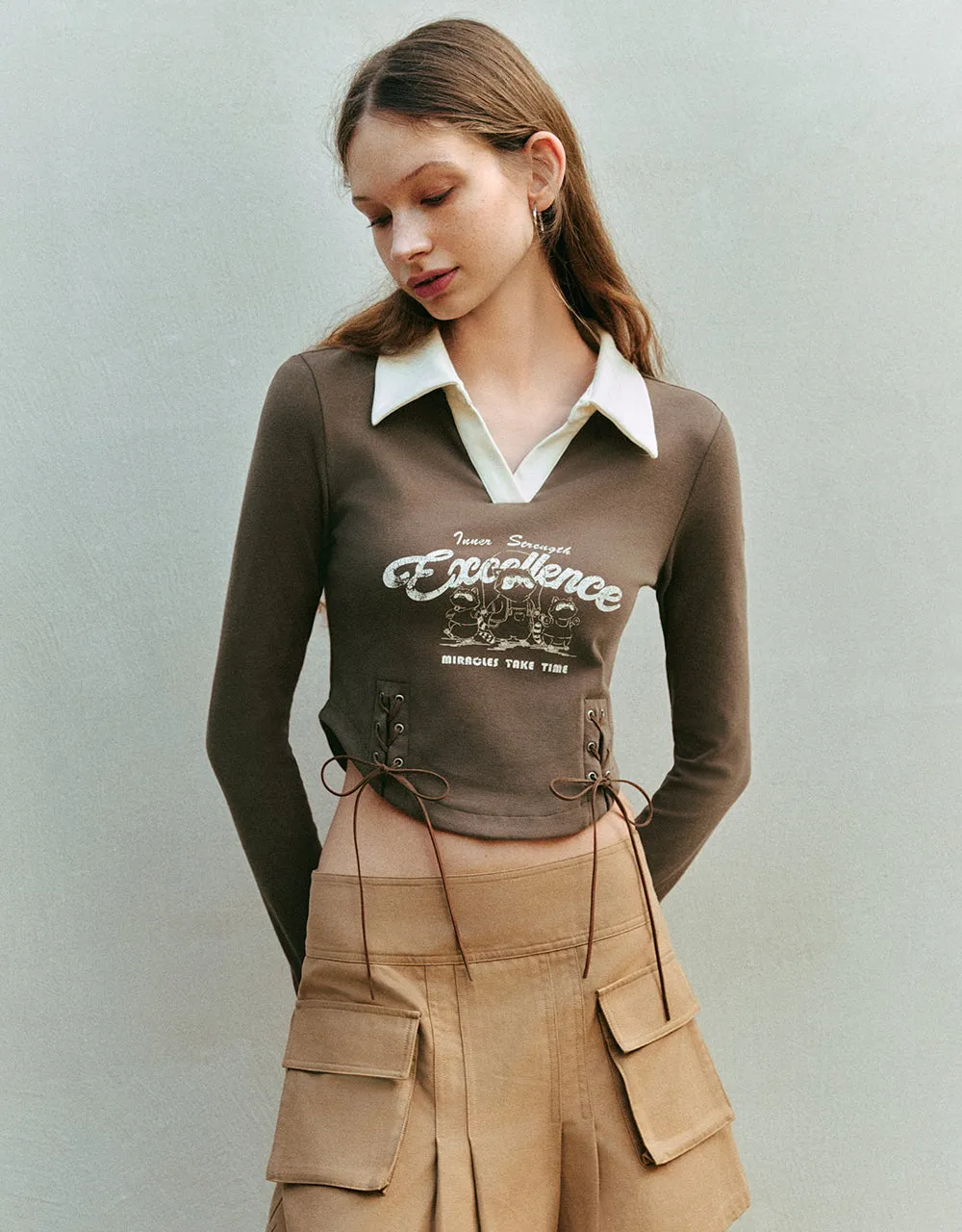 Letter Printed Skinny T-Shirt sold by Urban Revivo