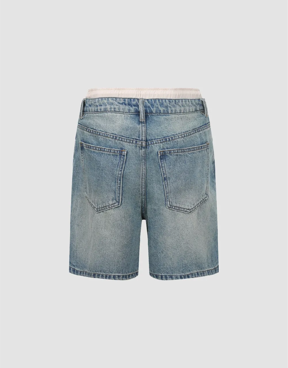 Loose Denim Shorts sold by Urban Revivo product image thumbnail 3