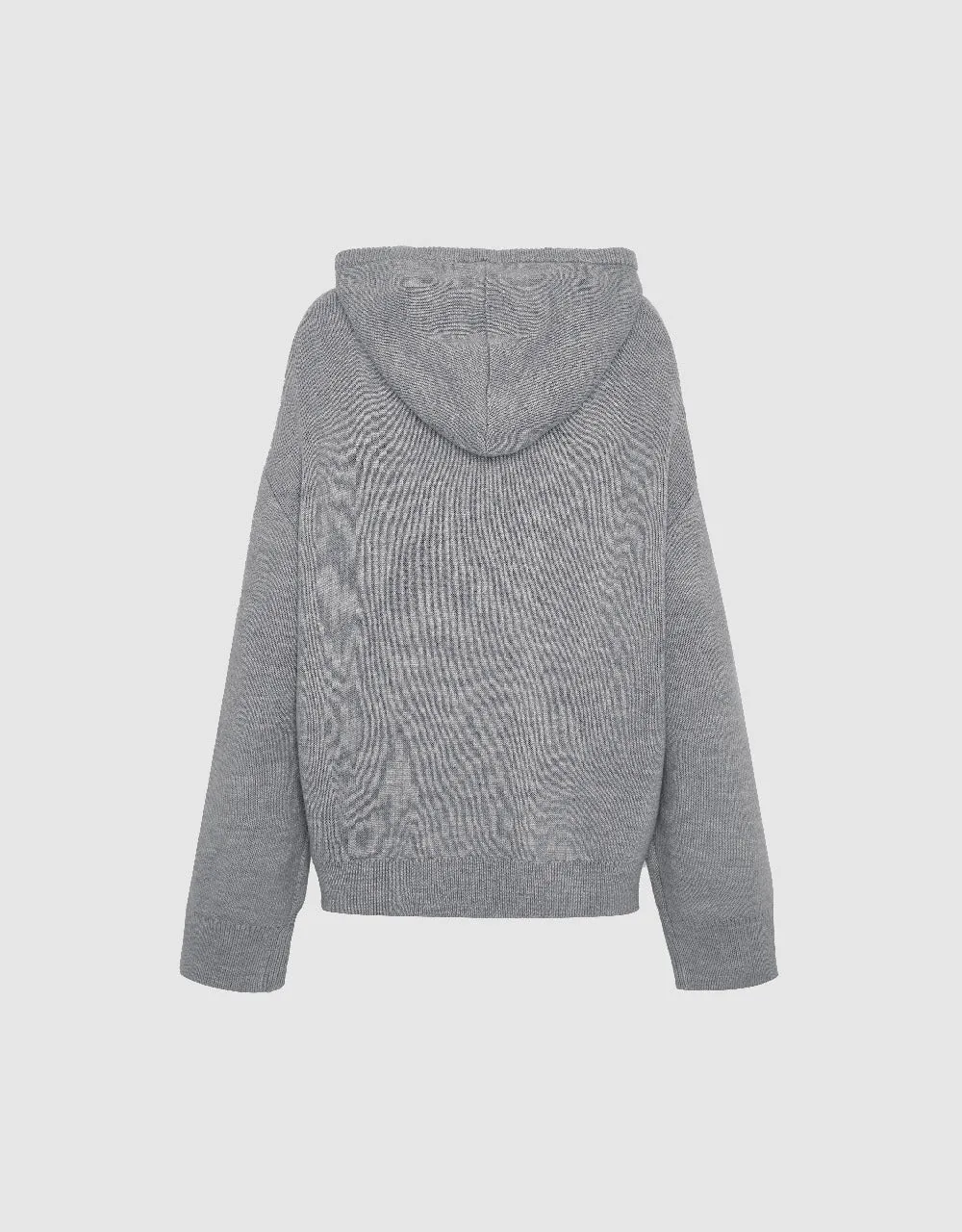 Zipper Front Hooded Knitted Cardigan sold by Urban Revivo product image thumbnail 5
