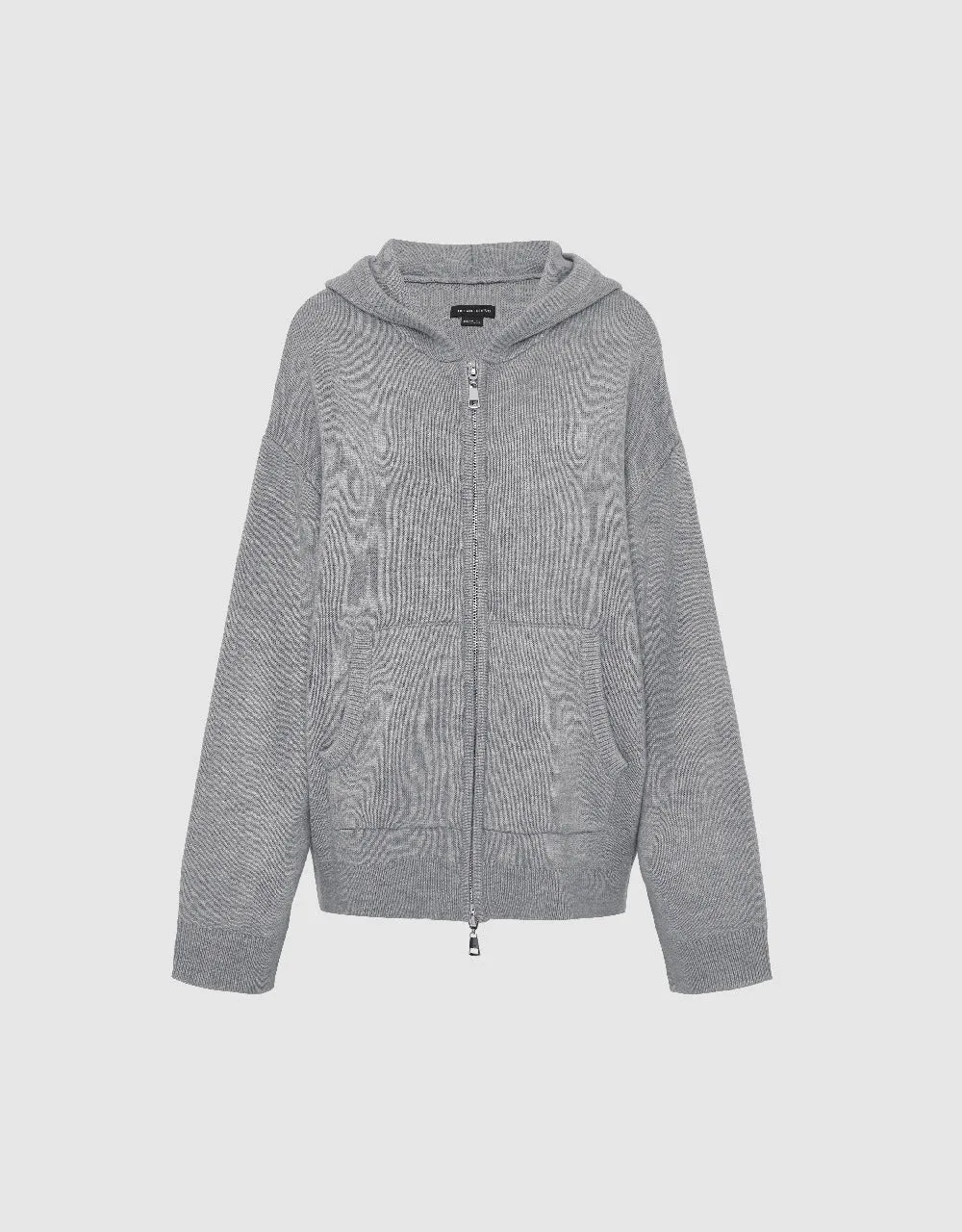 Zipper Front Hooded Knitted Cardigan sold by Urban Revivo product image thumbnail 2