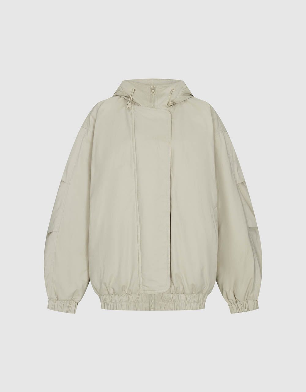 Zipper Front Hooded Down Jacket sold by Urban Revivo product image thumbnail 2