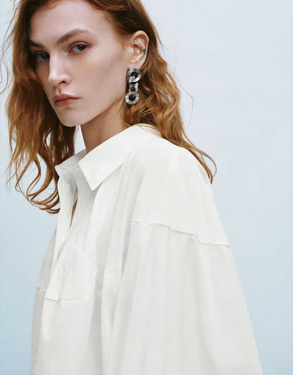 Cropped Straight Shirt sold by Urban Revivo product image thumbnail 4