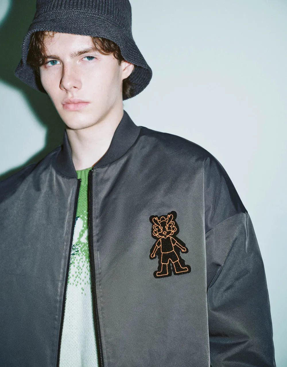 Zipper Front Oversized Jacket sold by Urban Revivo product image thumbnail 5