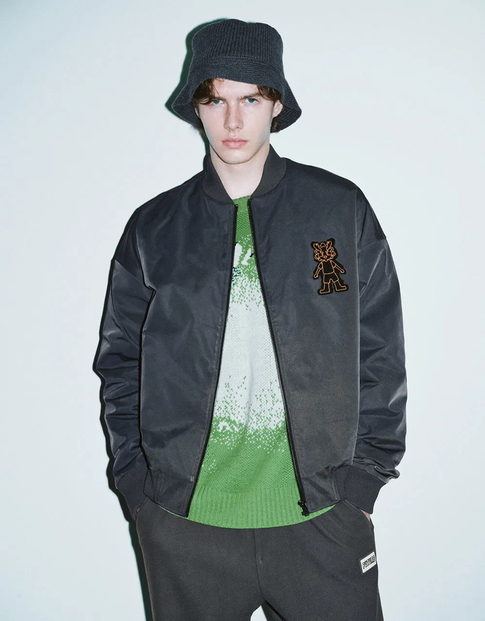 Zipper Front Oversized Jacket sold by Urban Revivo