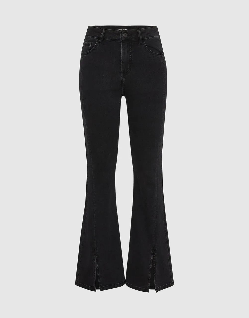 Split Hem Flare Jeans sold by Urban Revivo
