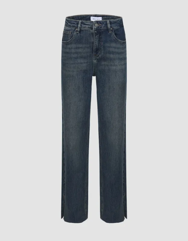 Split Hem Jeans sold by Urban Revivo
