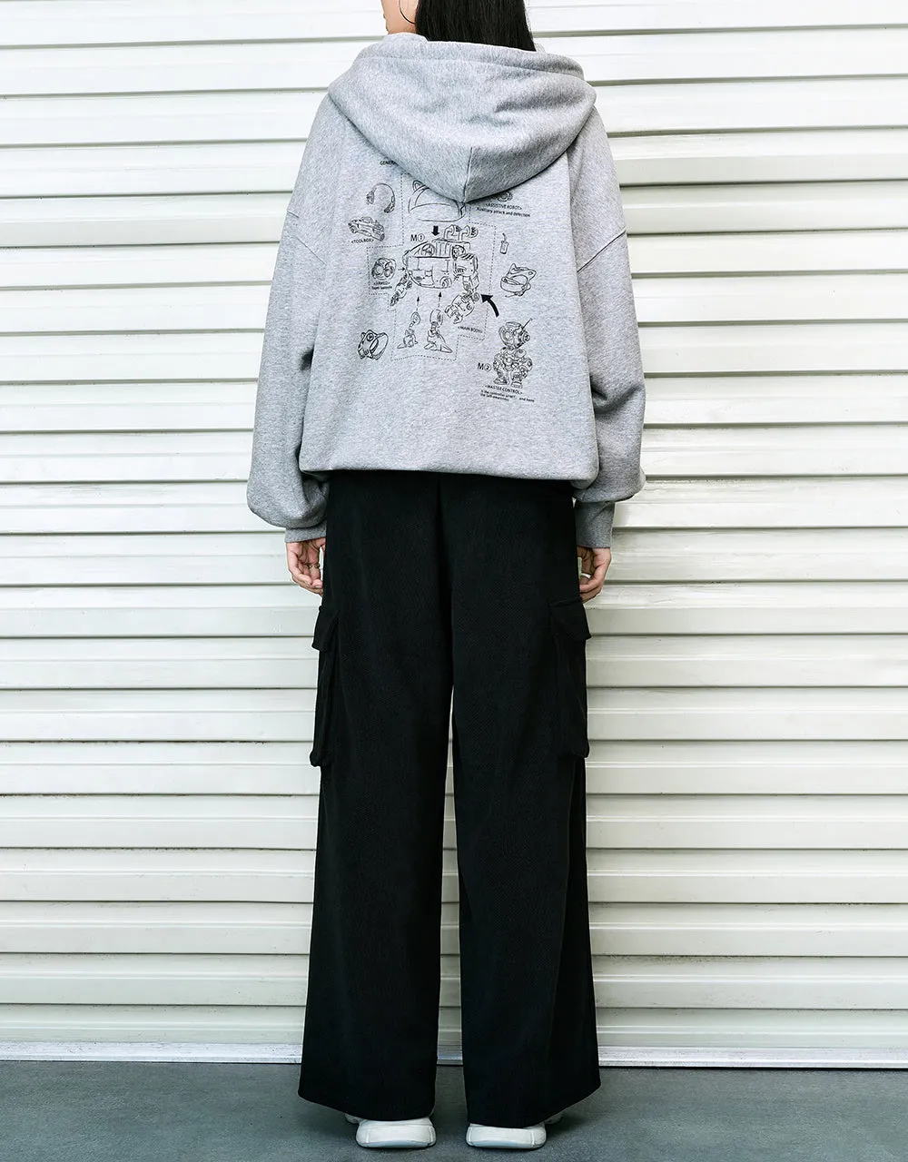 Hooded Loose Sweatshirt sold by Urban Revivo product image thumbnail 4