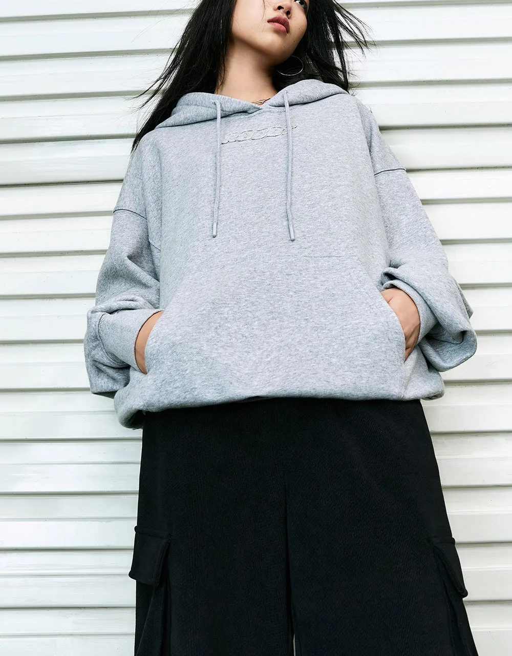 Hooded Loose Sweatshirt sold by Urban Revivo product image thumbnail 3