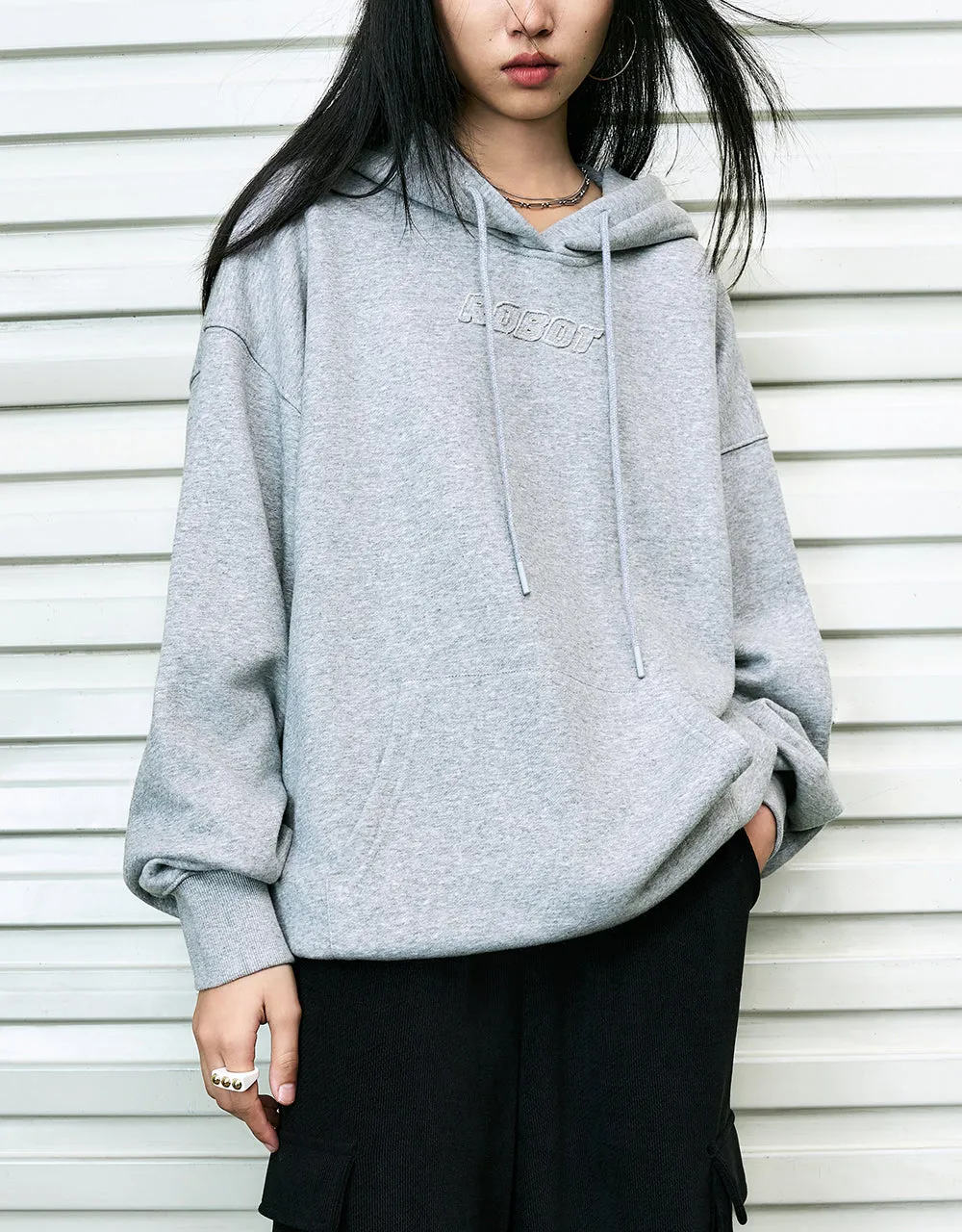 Hooded Loose Sweatshirt sold by Urban Revivo product image thumbnail 2