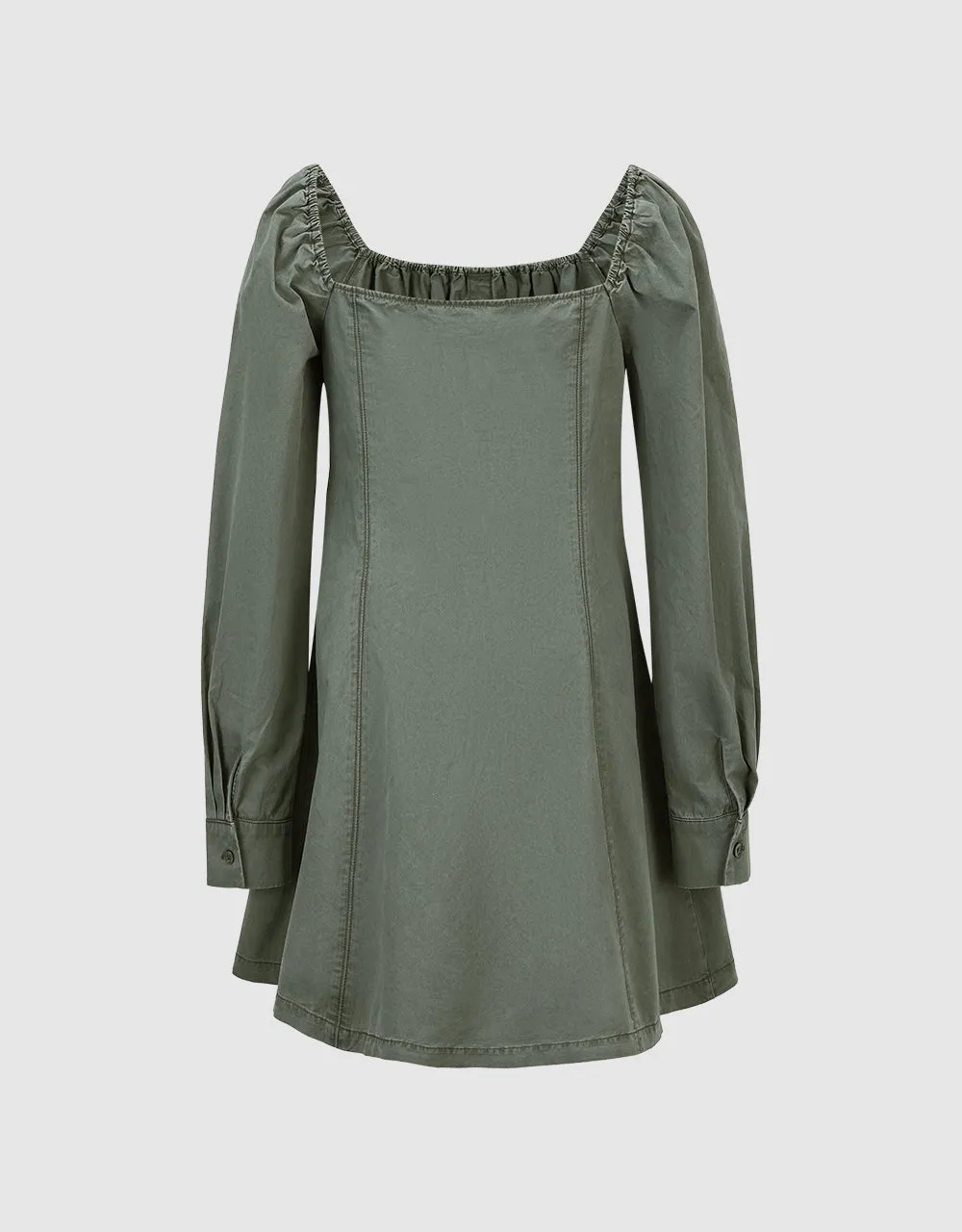 Square-cut Collar Skater Dress sold by Urban Revivo product image thumbnail 5