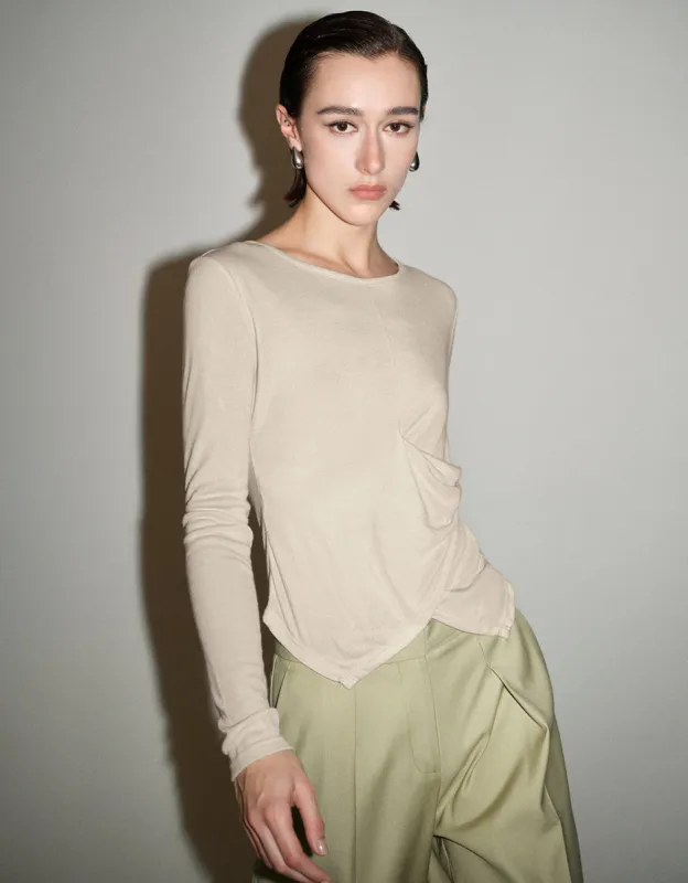Crew Neck Skinny T-Shirt sold by Urban Revivo